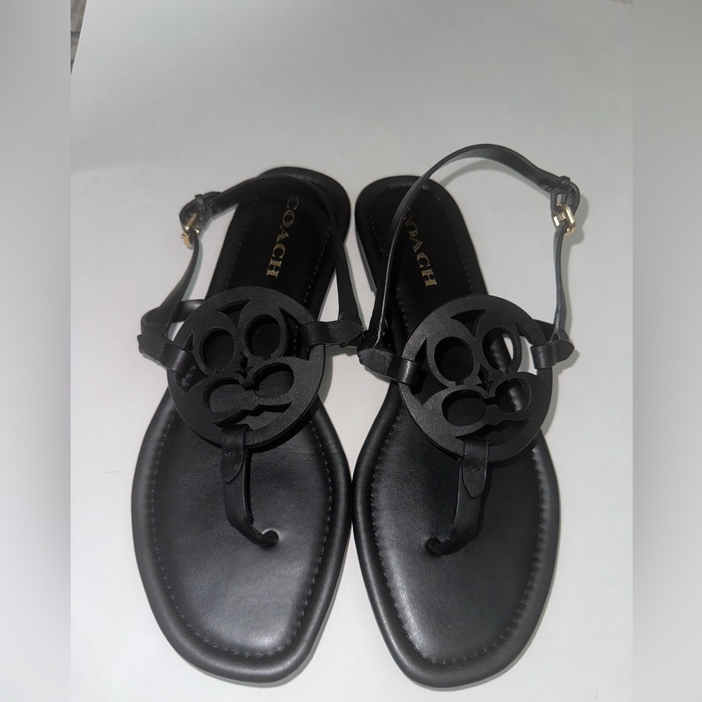 Authentic Coach Black Sandals